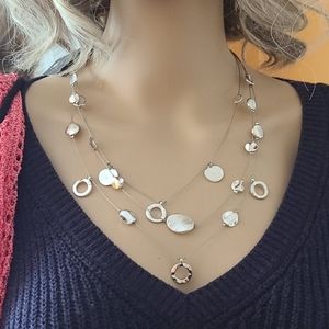 Buck Hill Silvertone Necklace